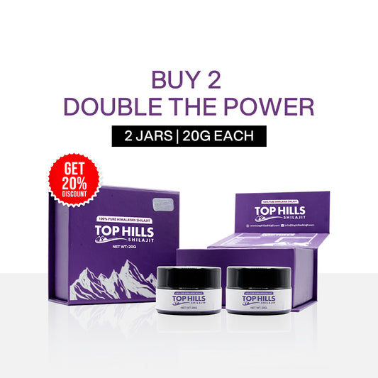 Top Hills Shilajit – 100% Pure Himalayan Shilajit (2 Pcs)